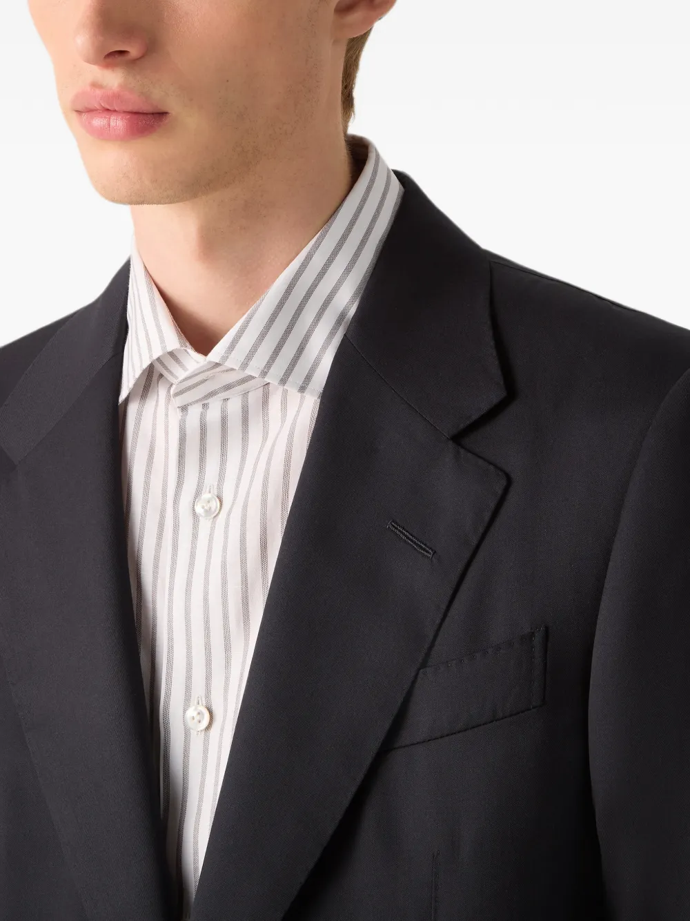 Zegna Trofeo 120 mila wollen pak Zwart