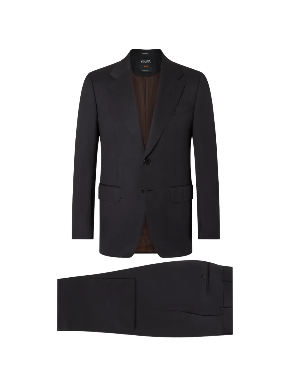 Zegna black Trofeo 120mila wool suit - Nero