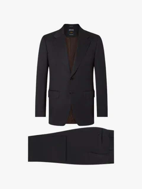 Zegna black Trofeo 120mila wool suit