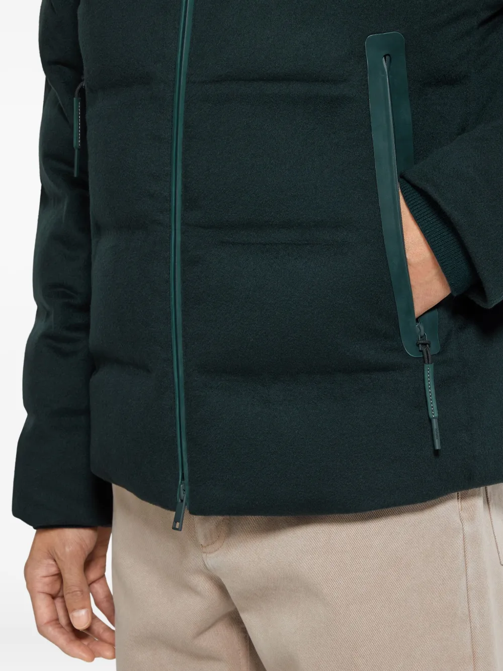 Zegna Jack met ritssluiting Groen