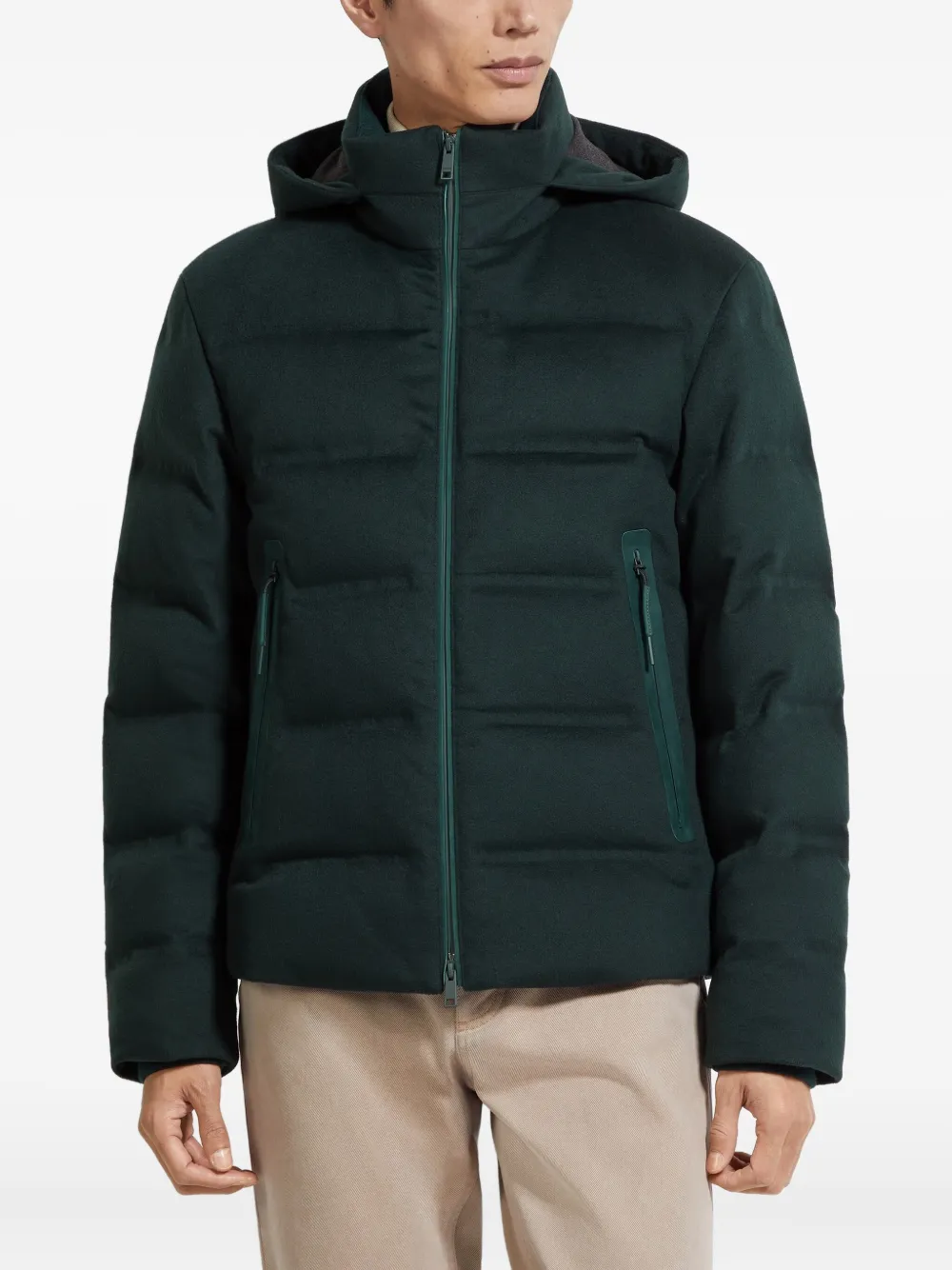 Zegna Jack met ritssluiting Groen