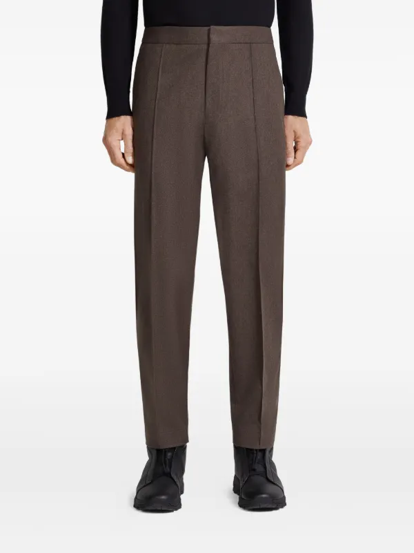 Zegna イージーパンツ | ブラウン | FARFETCH JP