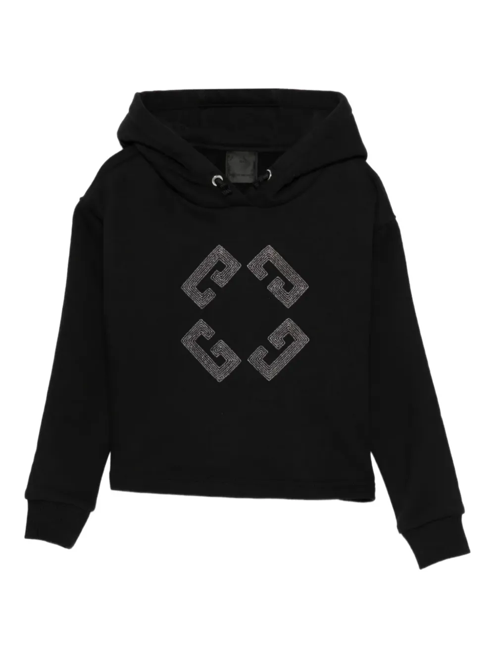 Givenchy Kids 4G rhinestone-embellished hoodie - Nero
