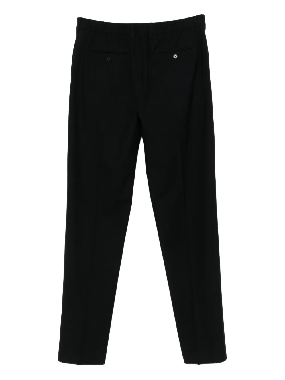 Givenchy Wool Pleated-front Trousers In Black
