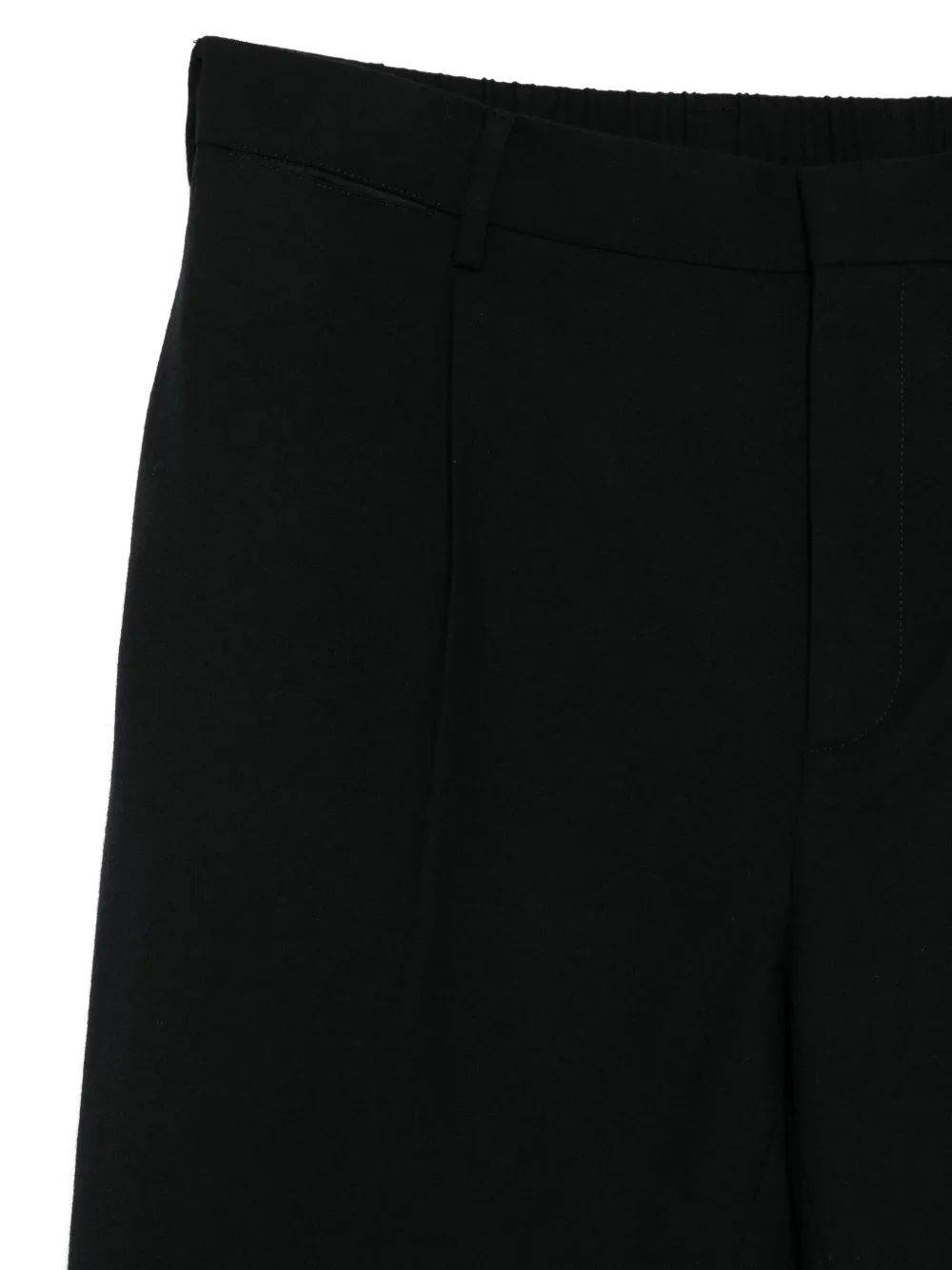Givenchy Wool Pleated-front Trousers In Black