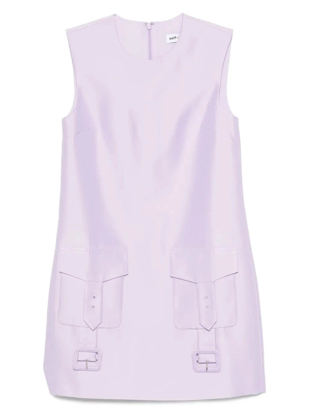Self-Portrait Taffeta mini-jurk Paars