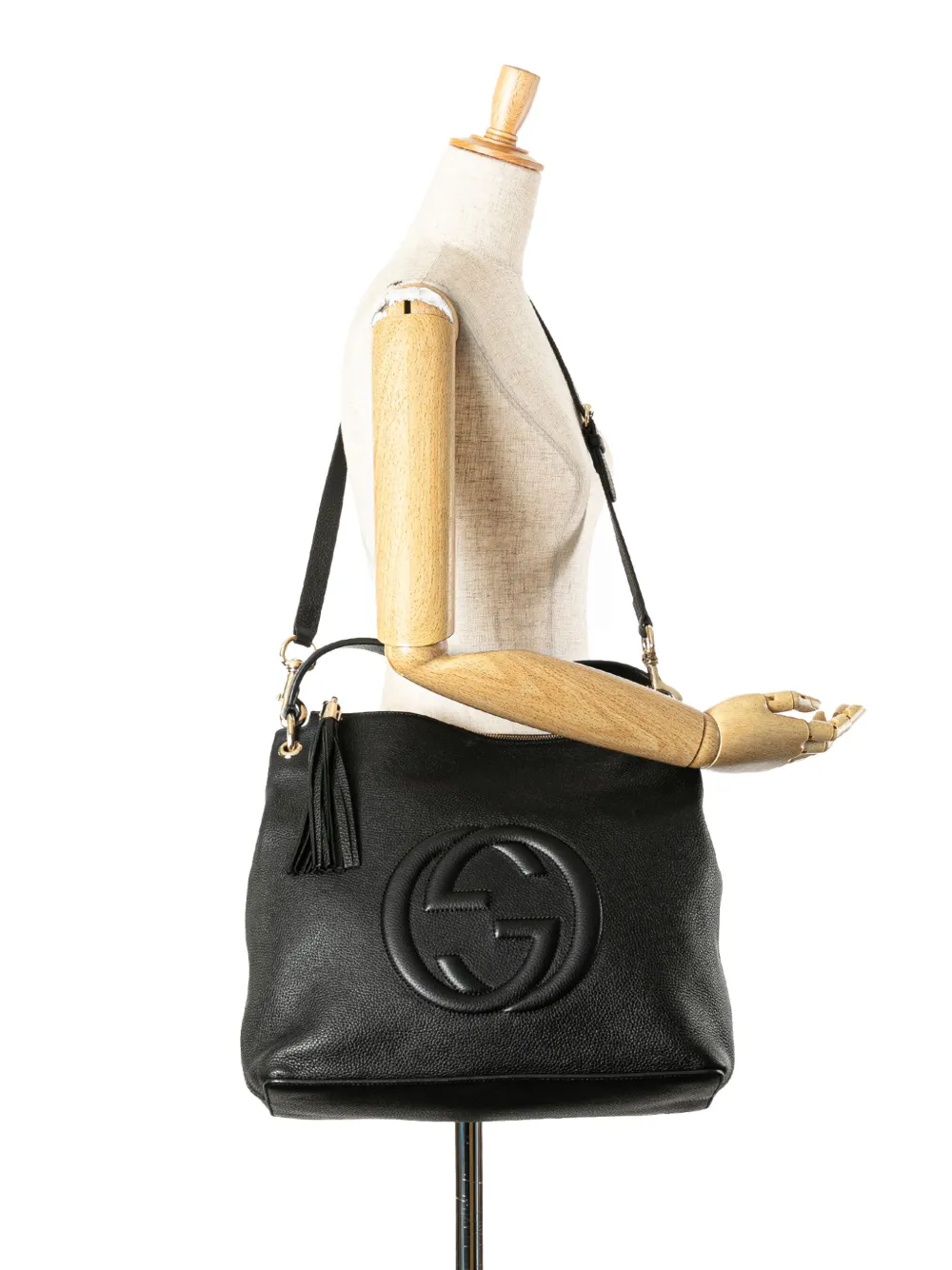 Gucci Pre-Owned 2000-2015 Large Pebbled Calfskin Soho Convertible Hobo satchel | Pre-Owned | Image 2