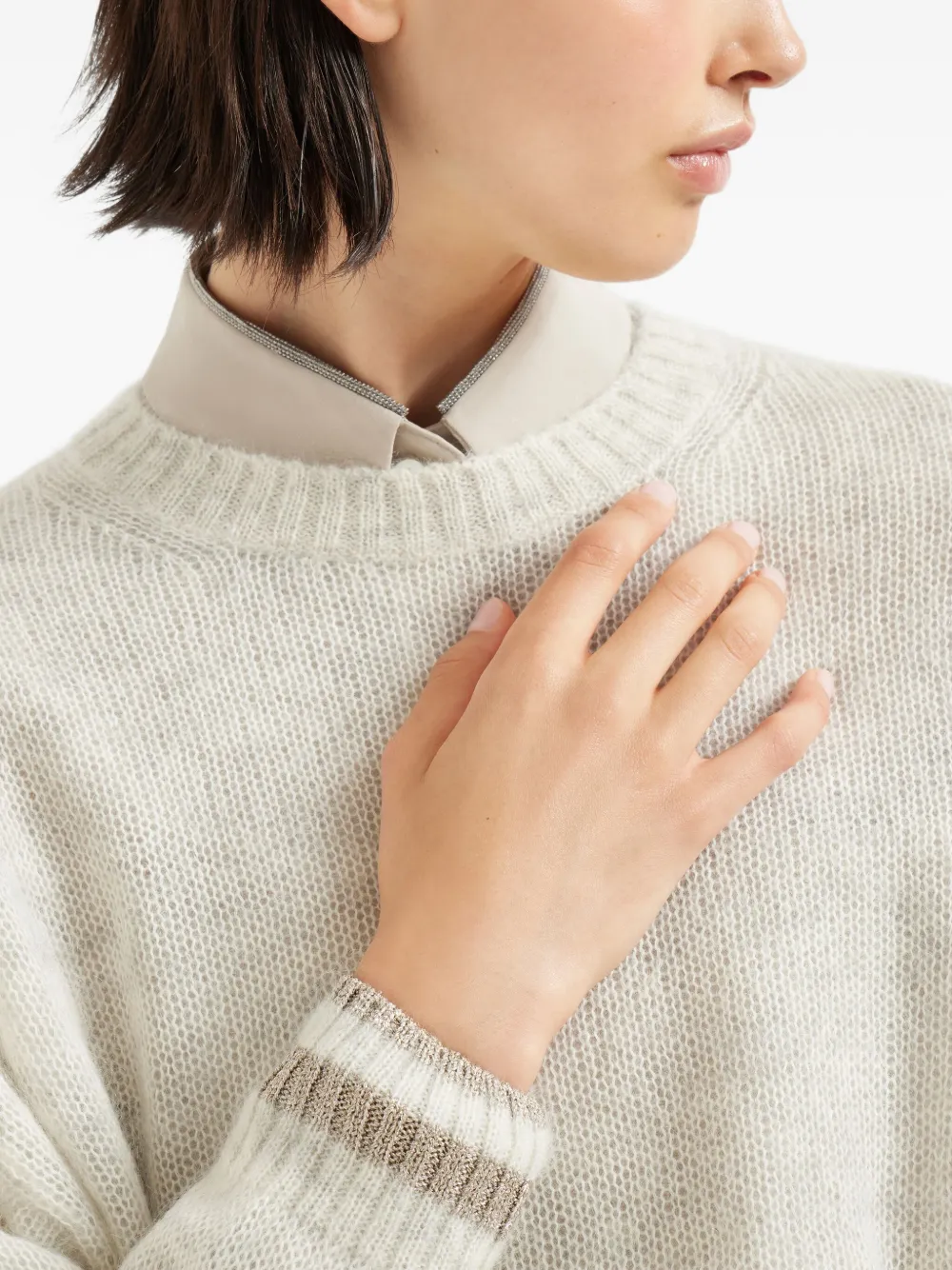 Brunello Cucinelli crew-neck sweater Beige