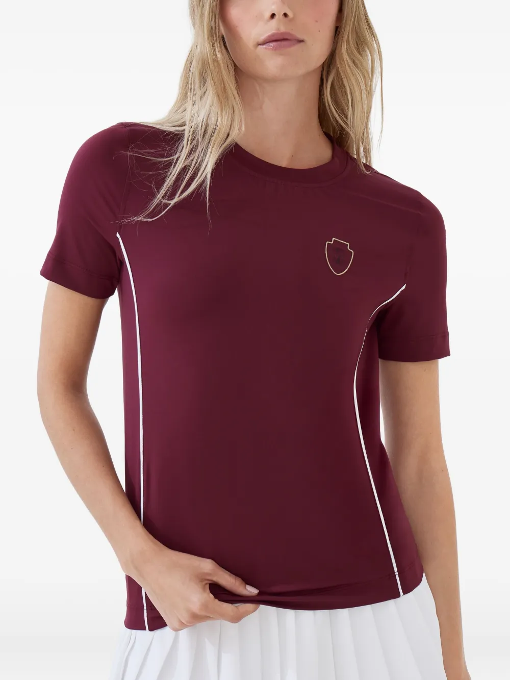 Brunello Cucinelli logo-detail short-sleeve T-shirt Rood