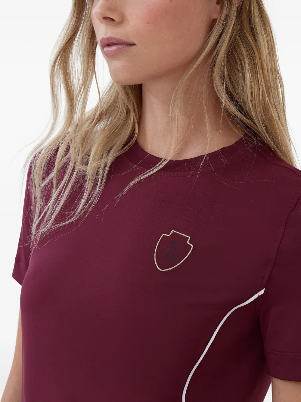 Brunello Cucinelli logo-detail short-sleeve T-shirt Rood