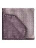 Brunello Cucinelli houndstooth-pattern pocket square - Purple