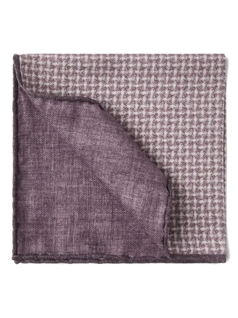 Brunello Cucinelli houndstooth-pattern pocket square