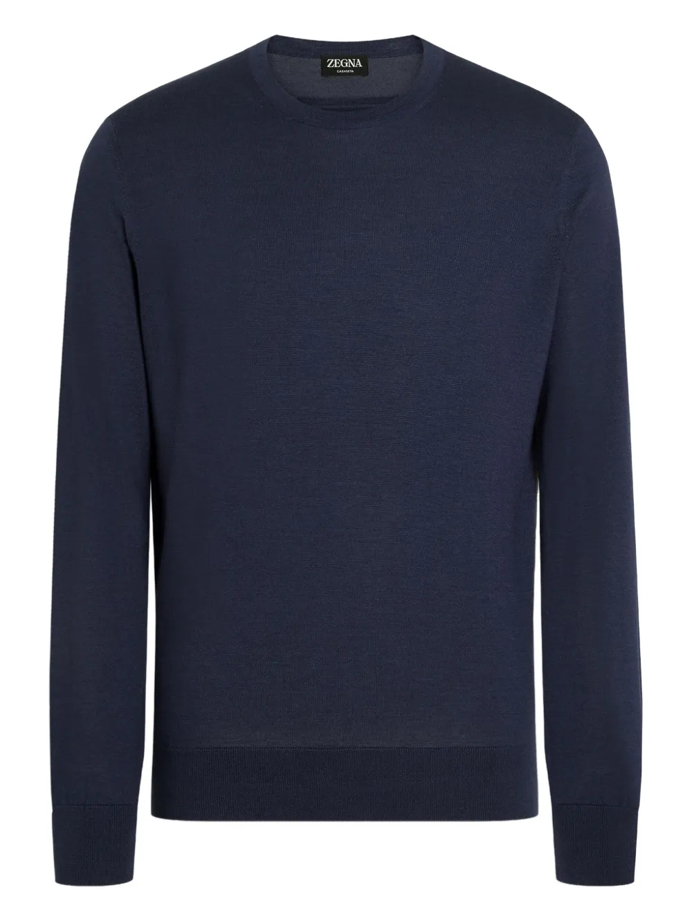 Zegna Crew-neck Sweater In Blue