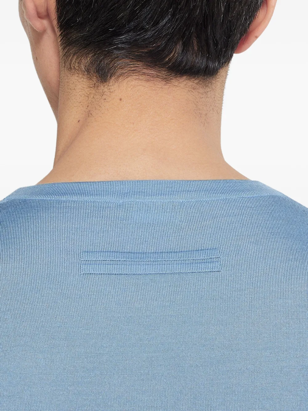 Zegna Trui met ronde hals Blauw