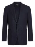 Zegna checked blazer - Blue