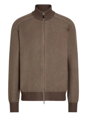 Zegna ジップアップ カーディガン | ニュートラル | FARFETCH JP