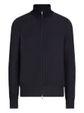 Zegna zip-up cardigan - Blue