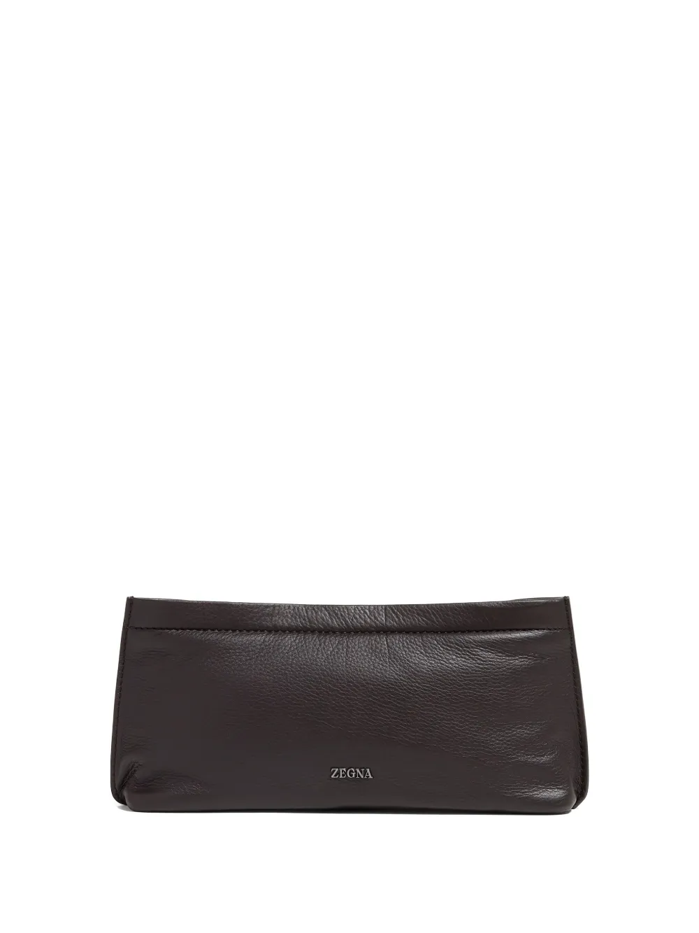 Zegna leather clutch bag | Brown | Image 1
