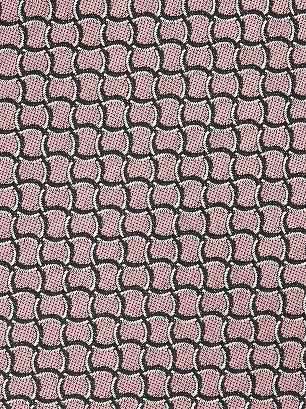 Zegna Zijden stropdas met geometrisch patroon Roze