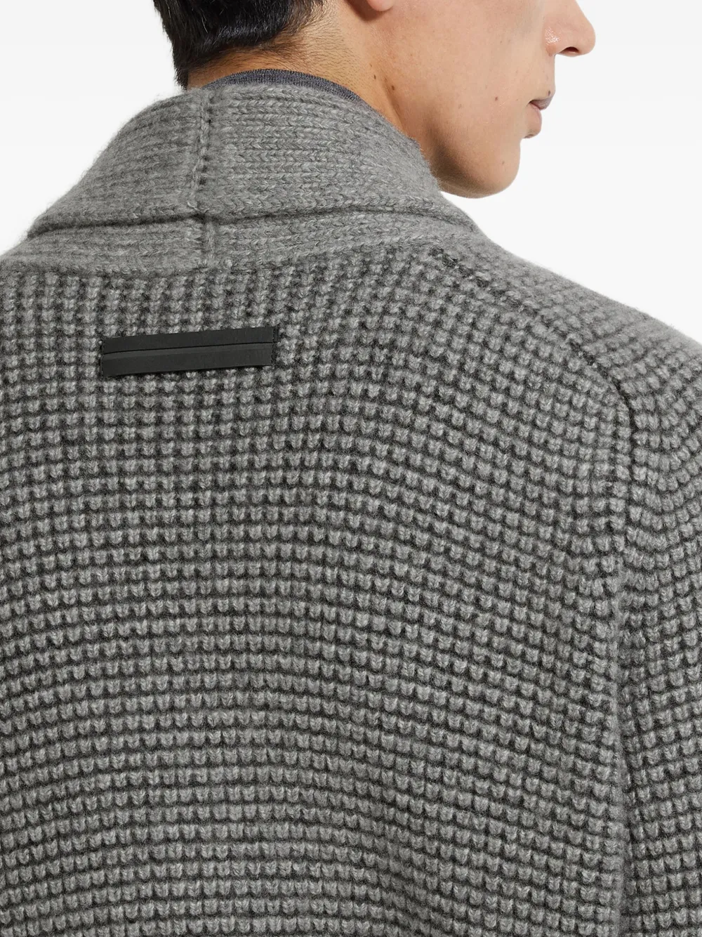 Zegna Vest met sjaalkraag Grijs