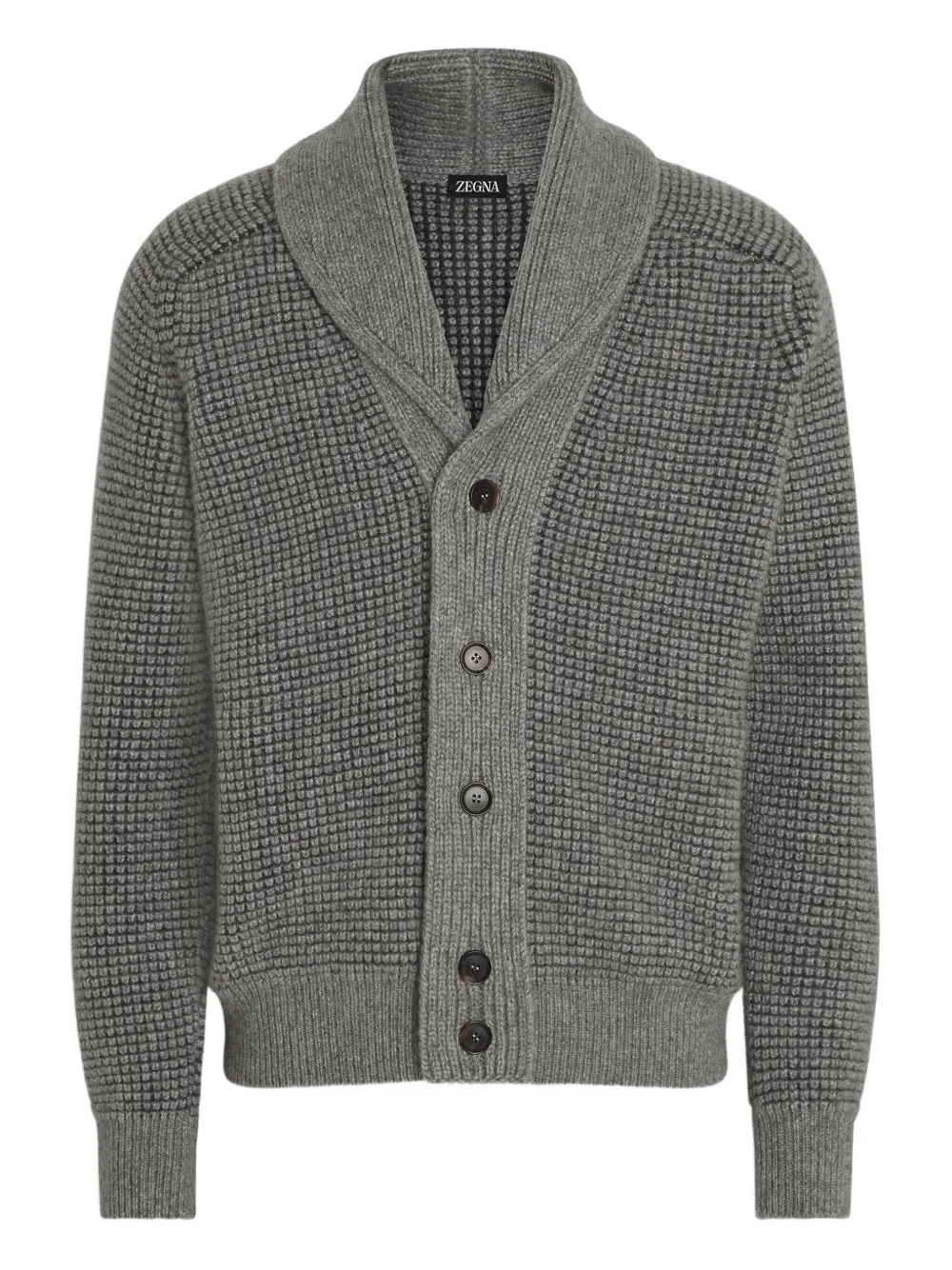 Zegna cárdigan con cuello esmoquin | gris | Image 1