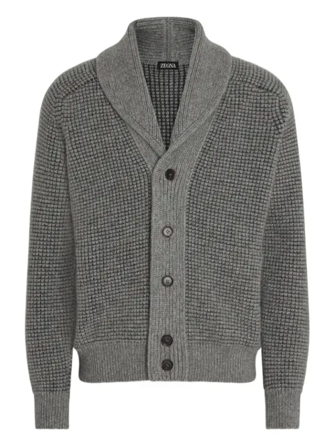 Zegna cárdigan con cuello esmoquin