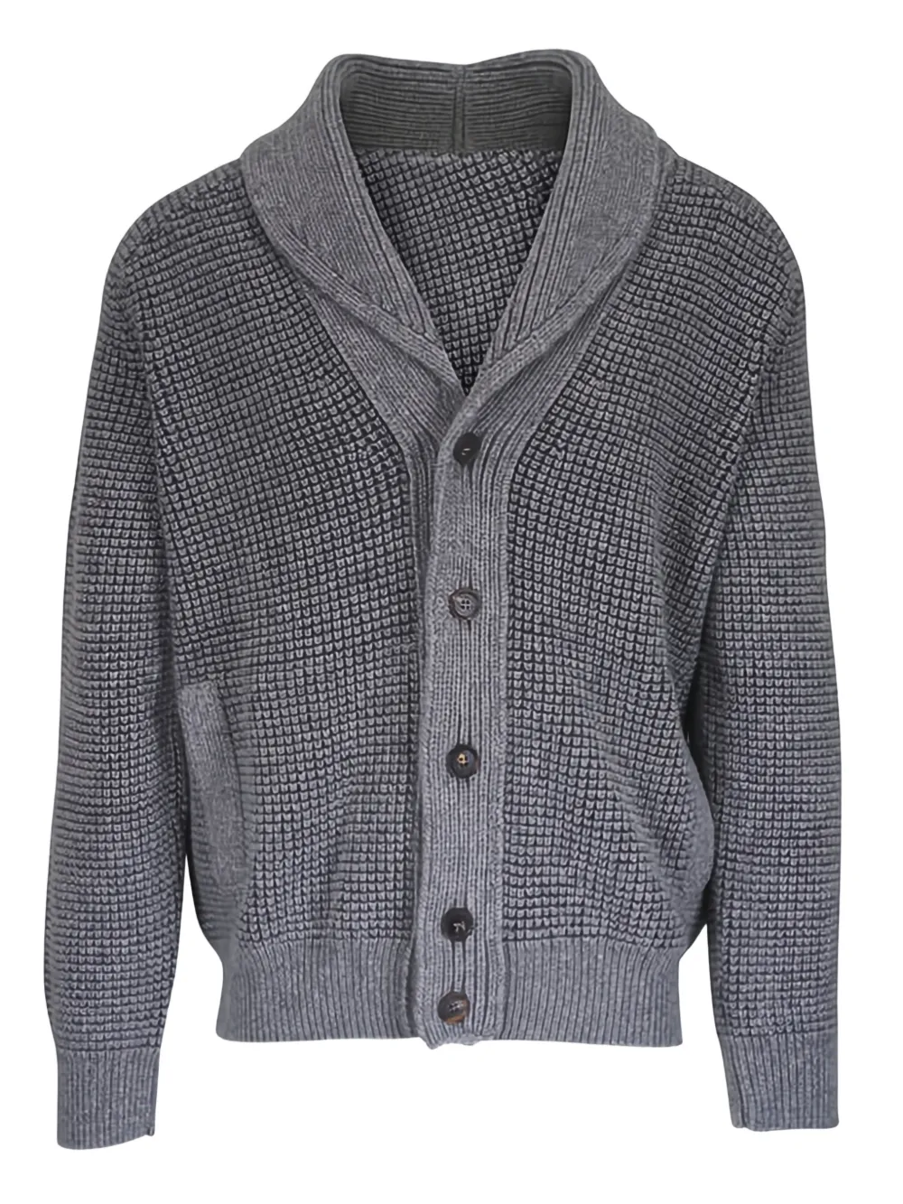 Zegna Cardigan con scollo a scialle - Grigio