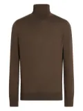 Zegna turtleneck cashmere-blend sweater - Brown