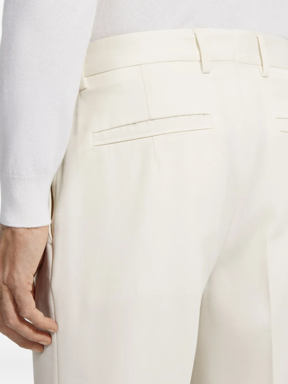 Zegna Geplooide pantalon Wit