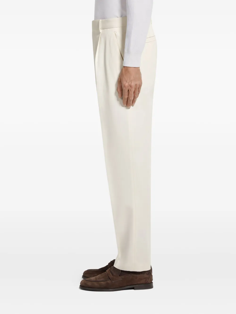 Zegna Geplooide pantalon Wit