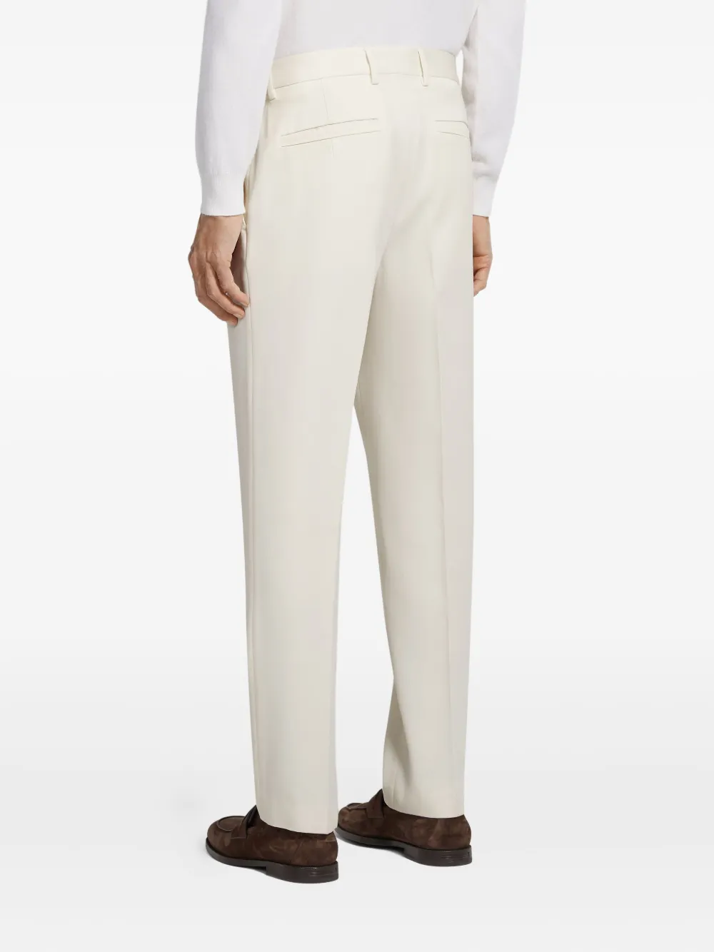 Zegna Geplooide pantalon Wit