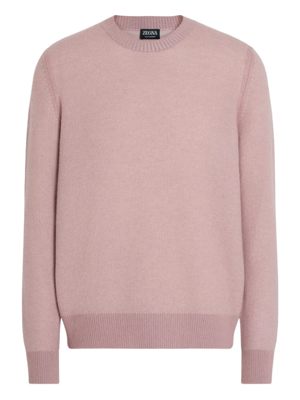 Zegna Cashmere Crewneck Sweater In Pink