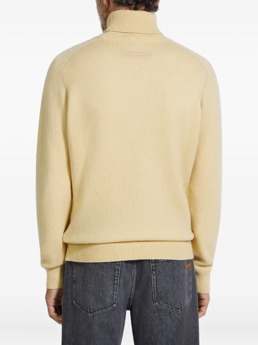 Zegna Kasjmier trui Geel