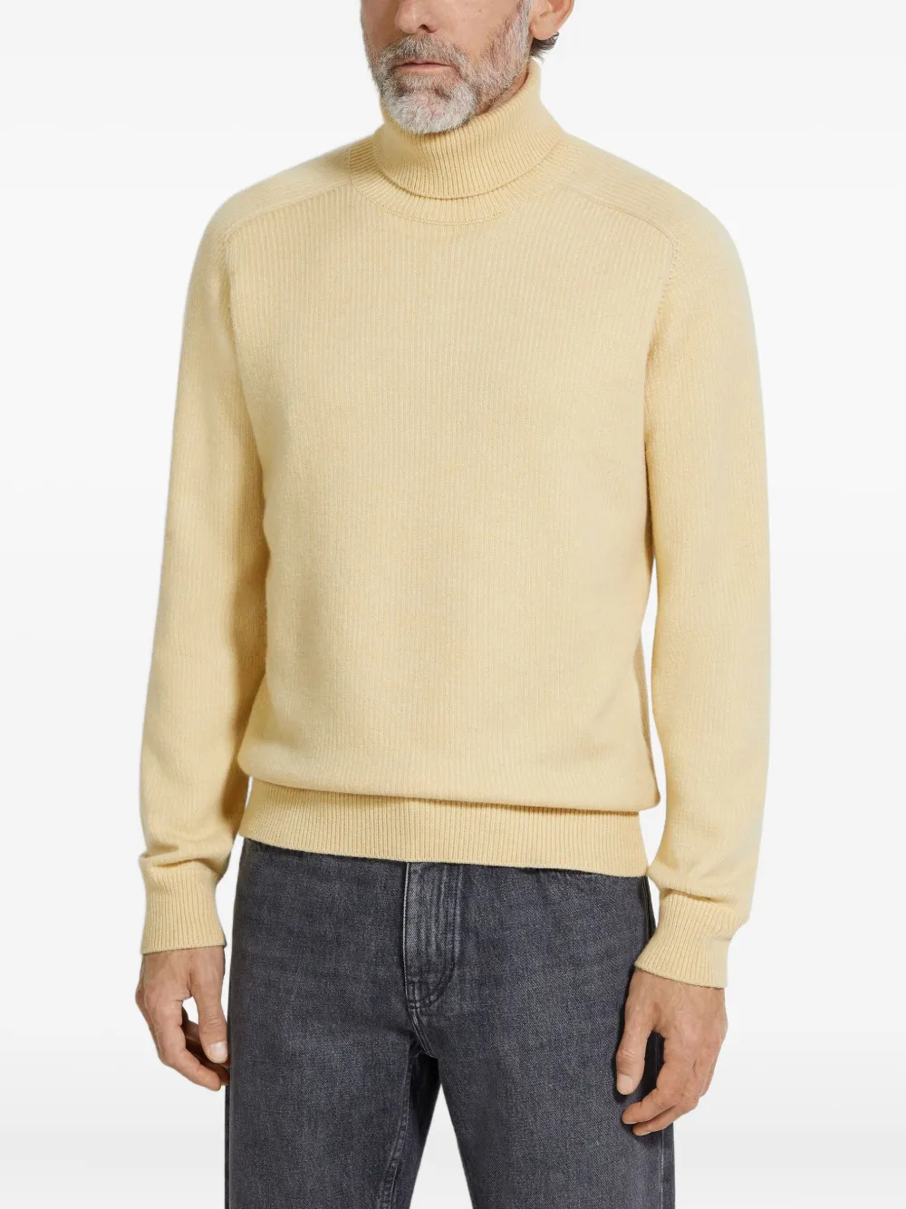 Zegna Kasjmier trui Geel