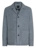 Zegna patch-pockets jacket - Blue