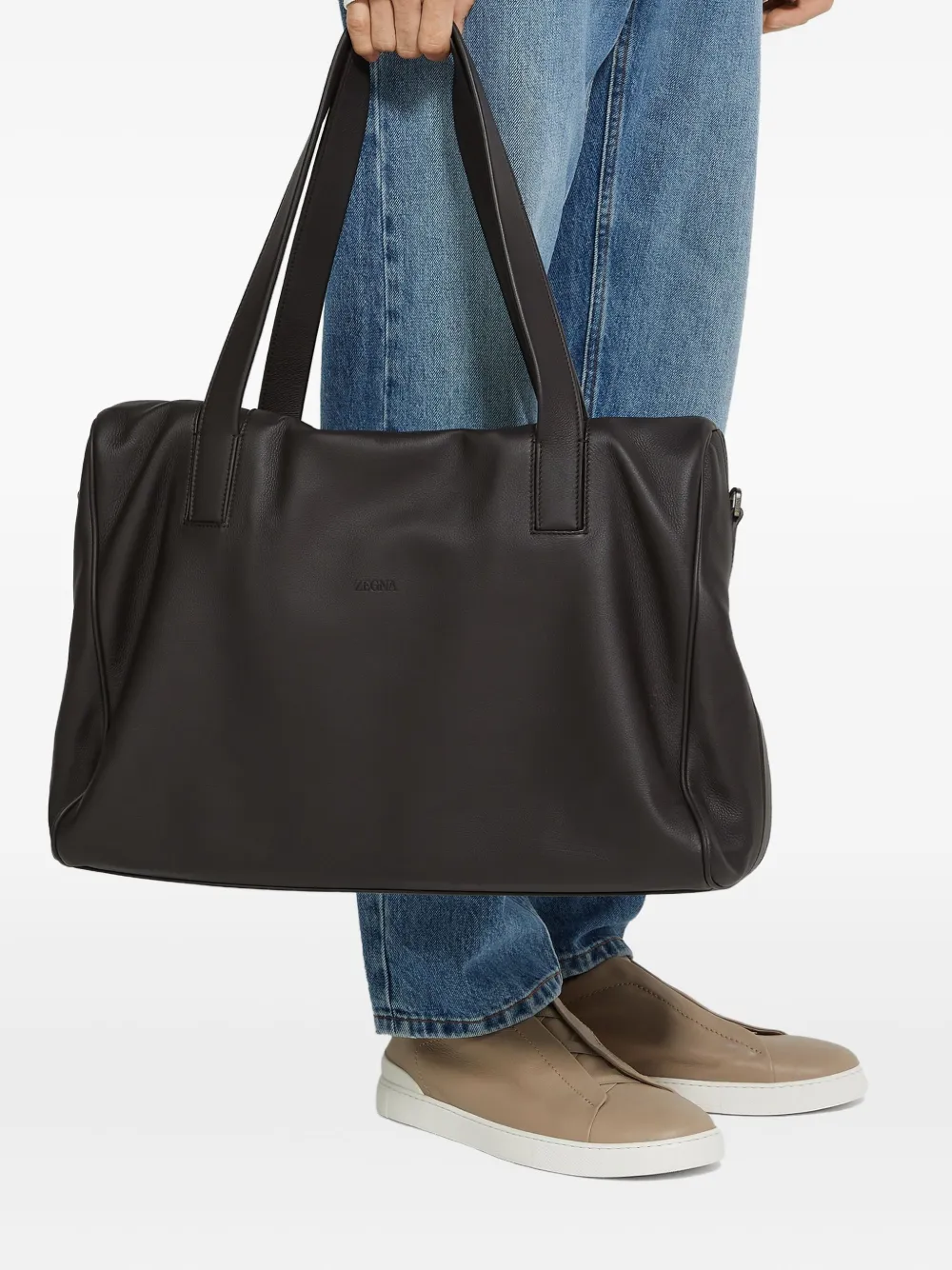 Zegna Secondskin leather holdall bag | Image 2