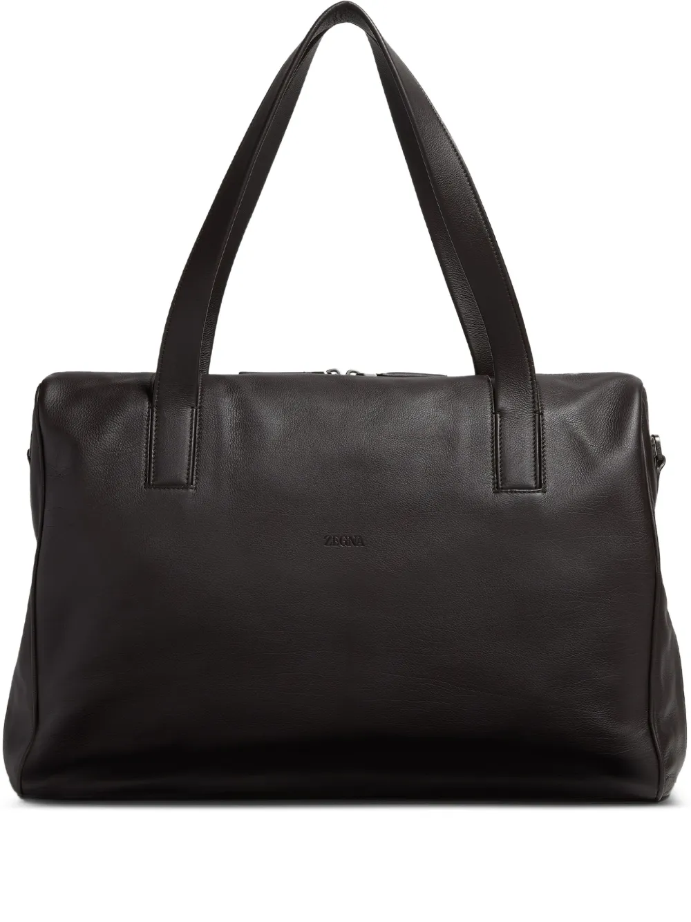 Zegna Secondskin leather holdall bag | Brown | Image 1