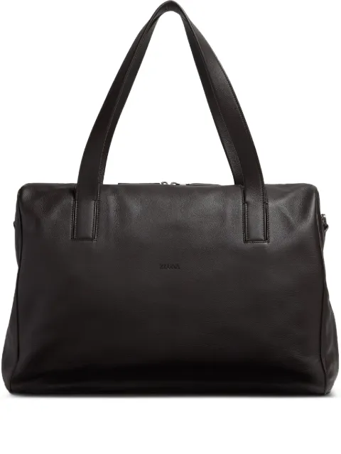 Zegna Secondskin leather holdall bag