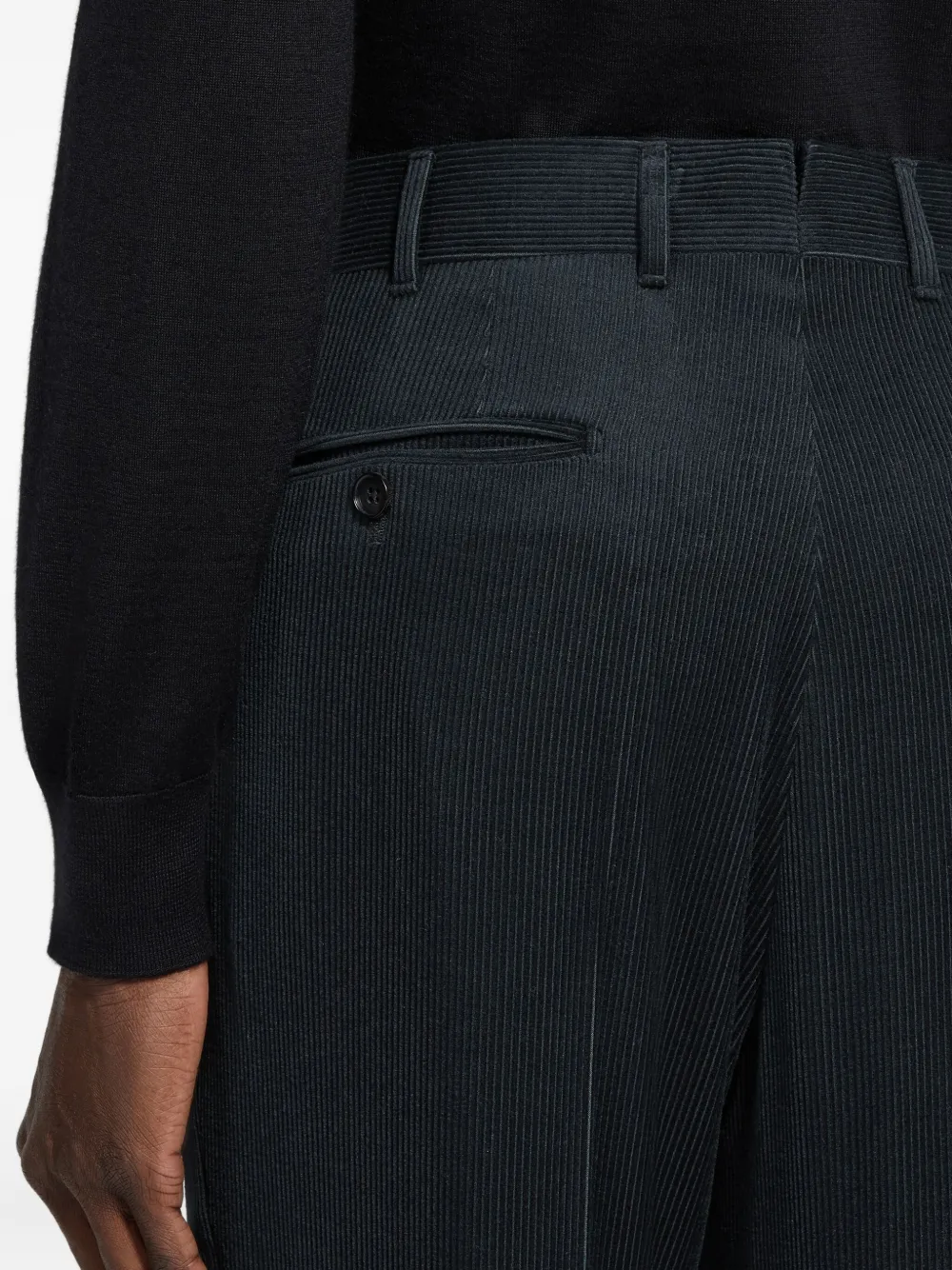 Zegna Broek van kasjmierblend Groen