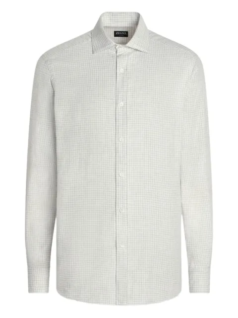 Zegna chemise à carreaux