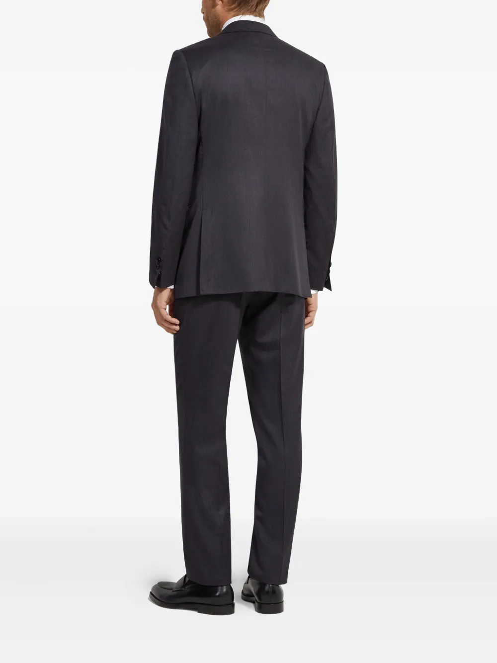 Zegna Centoventimila Wool Suit In Gray