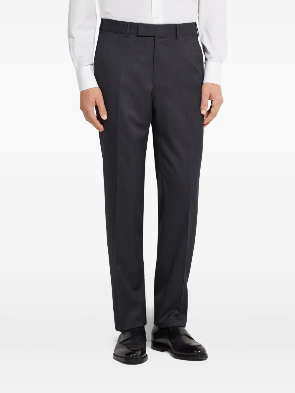 Zegna Centoventimila Wool Suit In Gray