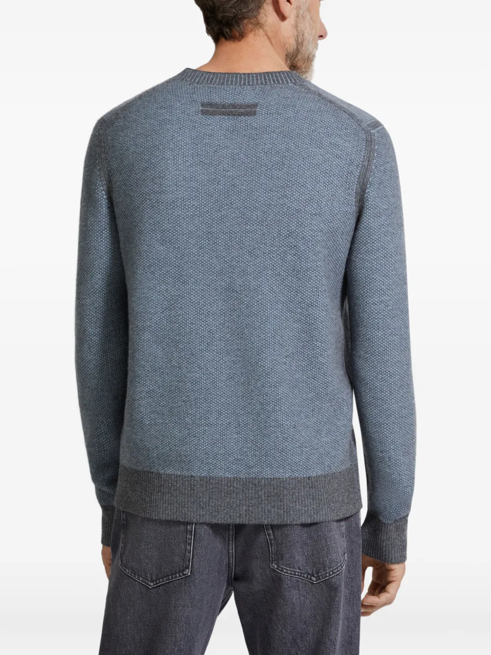 Zegna Kasjmier trui met ronde hals Blauw