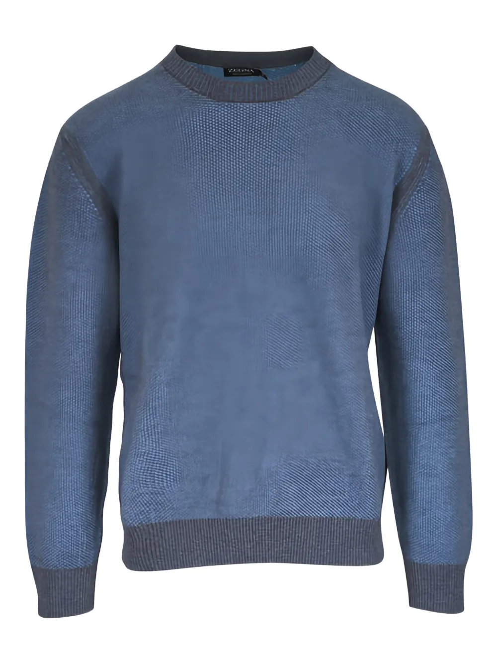 Zegna crew-neck cashmere sweater - Blue