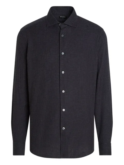 Zegna chemise à carreaux