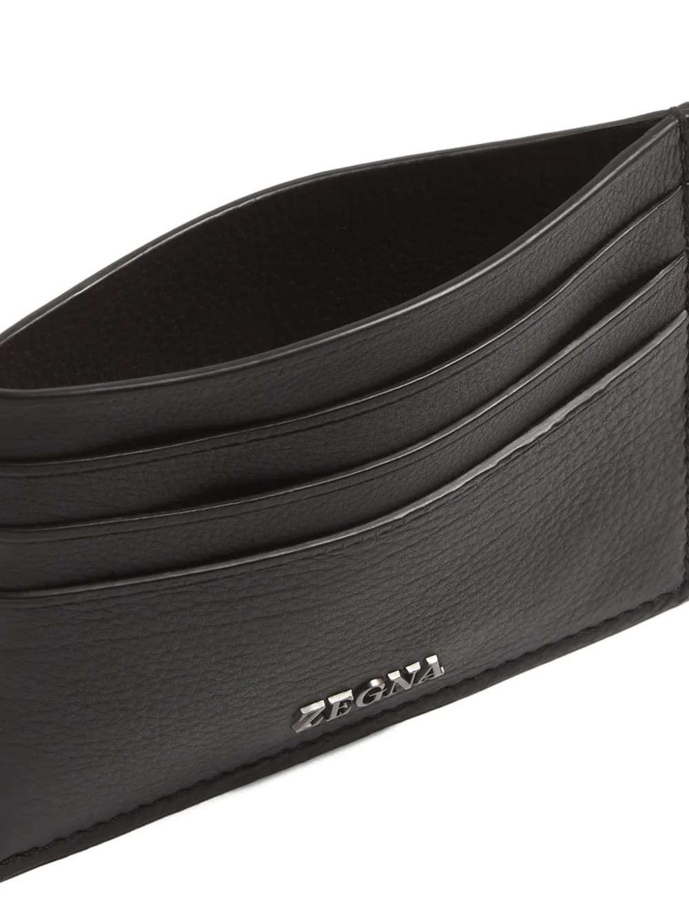 Zegna Leren pasjeshouder Bruin