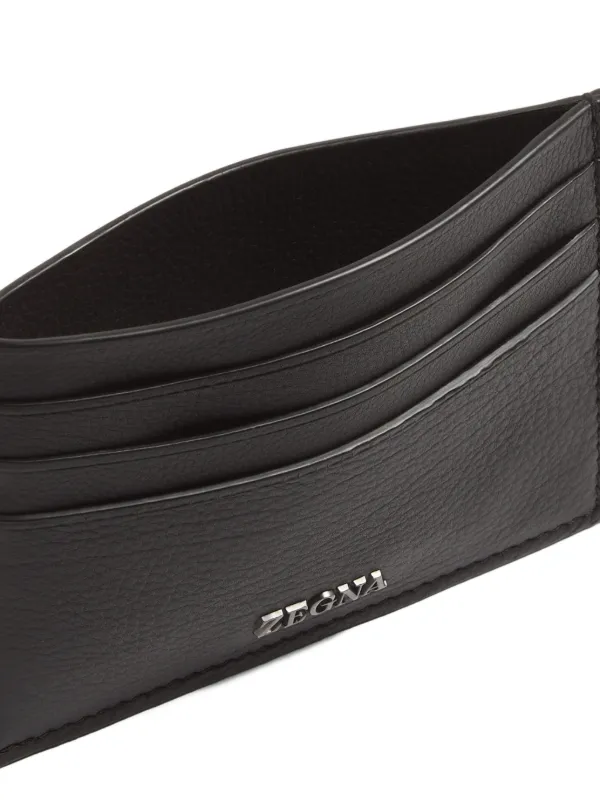Zegna Porta-cartões De Couro | Marrom | FARFETCH BR