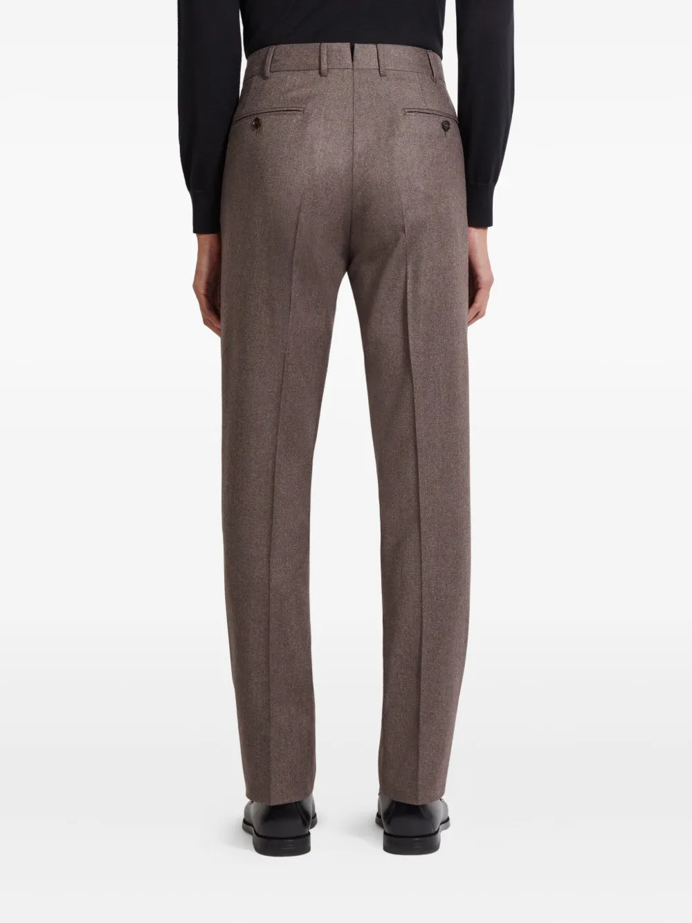 Zegna Broek met gemêleerd-effect Bruin