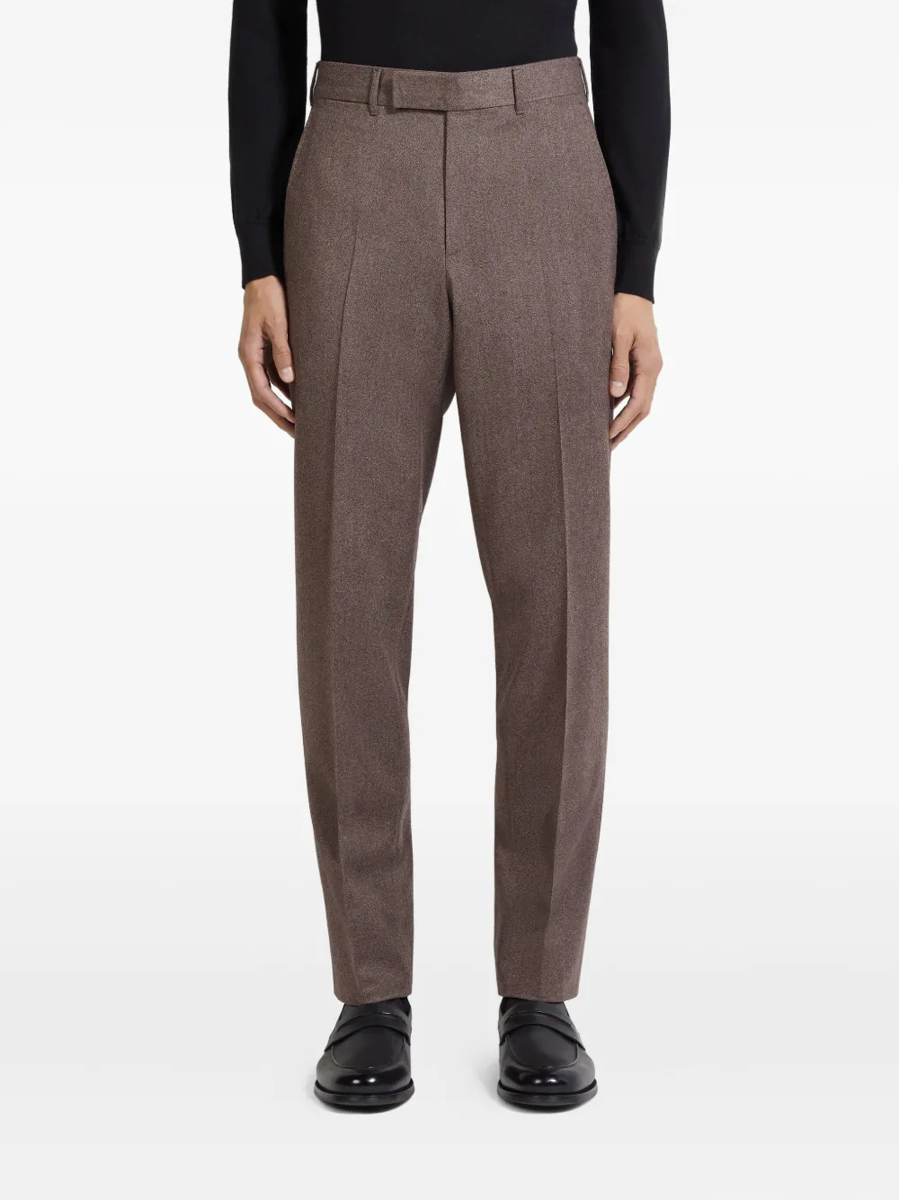 Zegna Broek met gemêleerd-effect - Bruin