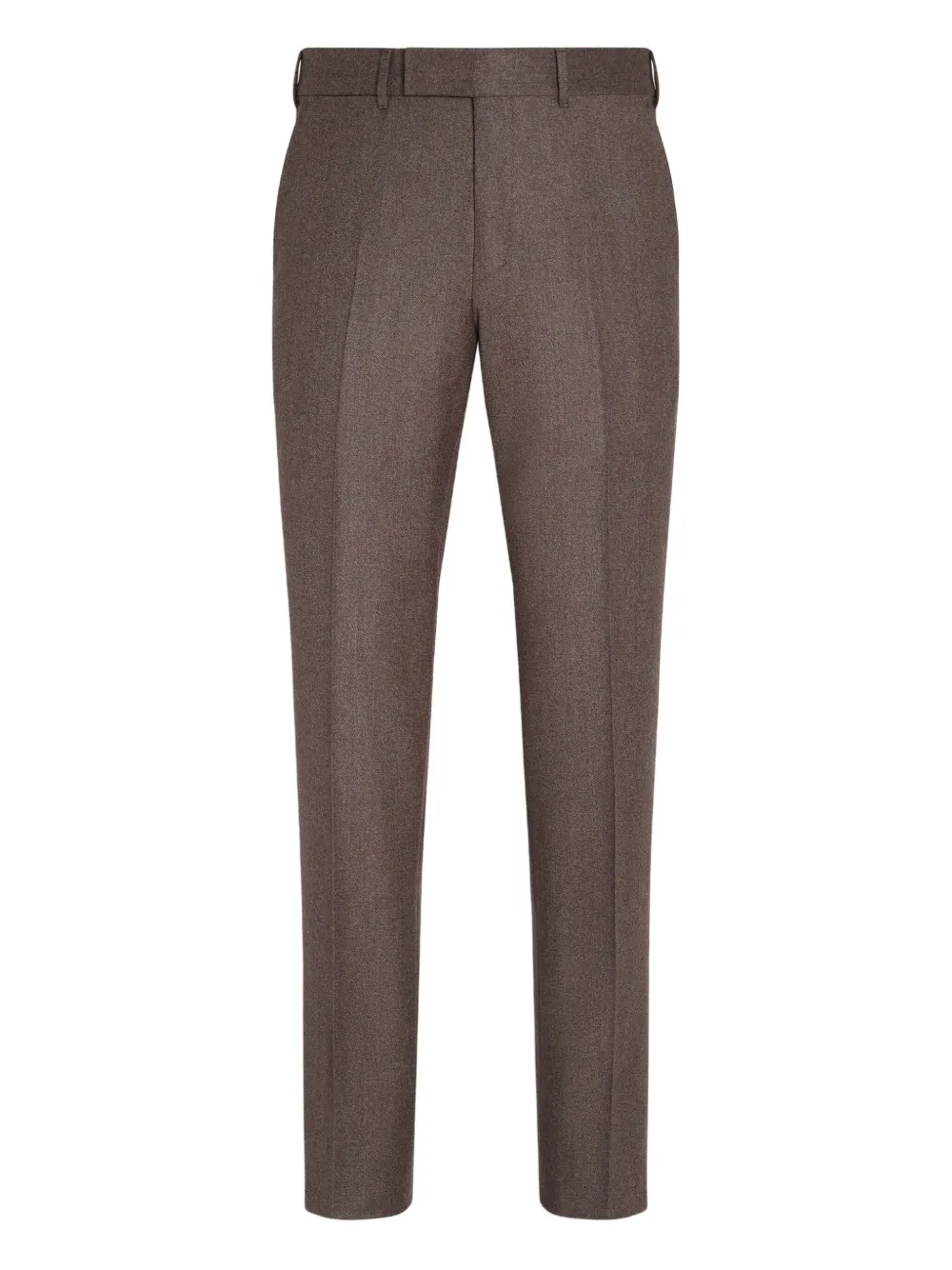 Zegna mélange-effect trousers | Brown | Image 1